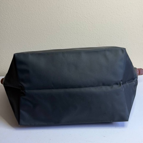 Longchamp Le Pliage Grey Nylon Tote Bag Short Handles - Picture 9 of 12